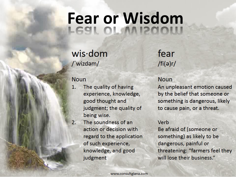 Fear or Wisdom