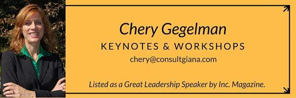 Chery Gegelman Keynotes and Workshops